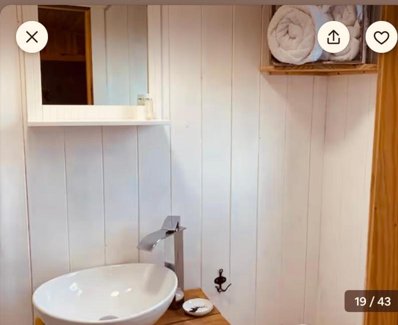 Sheepwash Shepherds Hut Bebside Exterior foto